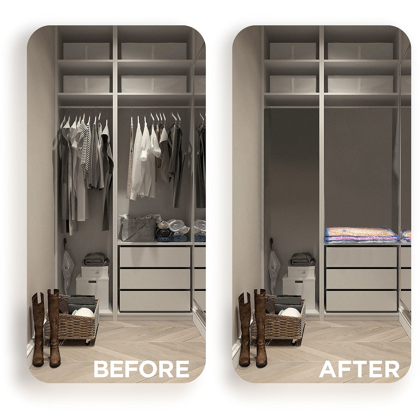 KEPLIN Vacuum Storage Bags | Maximise Space and Store Clothes, Bedding, Towels, Duvet & Pillow