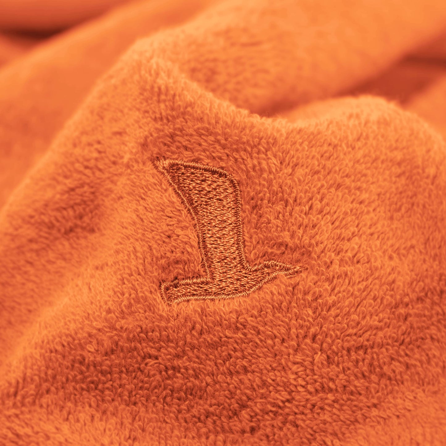 Möve Superwuschel guest towel 30 x 50 cm made of 100% cotton, red clay