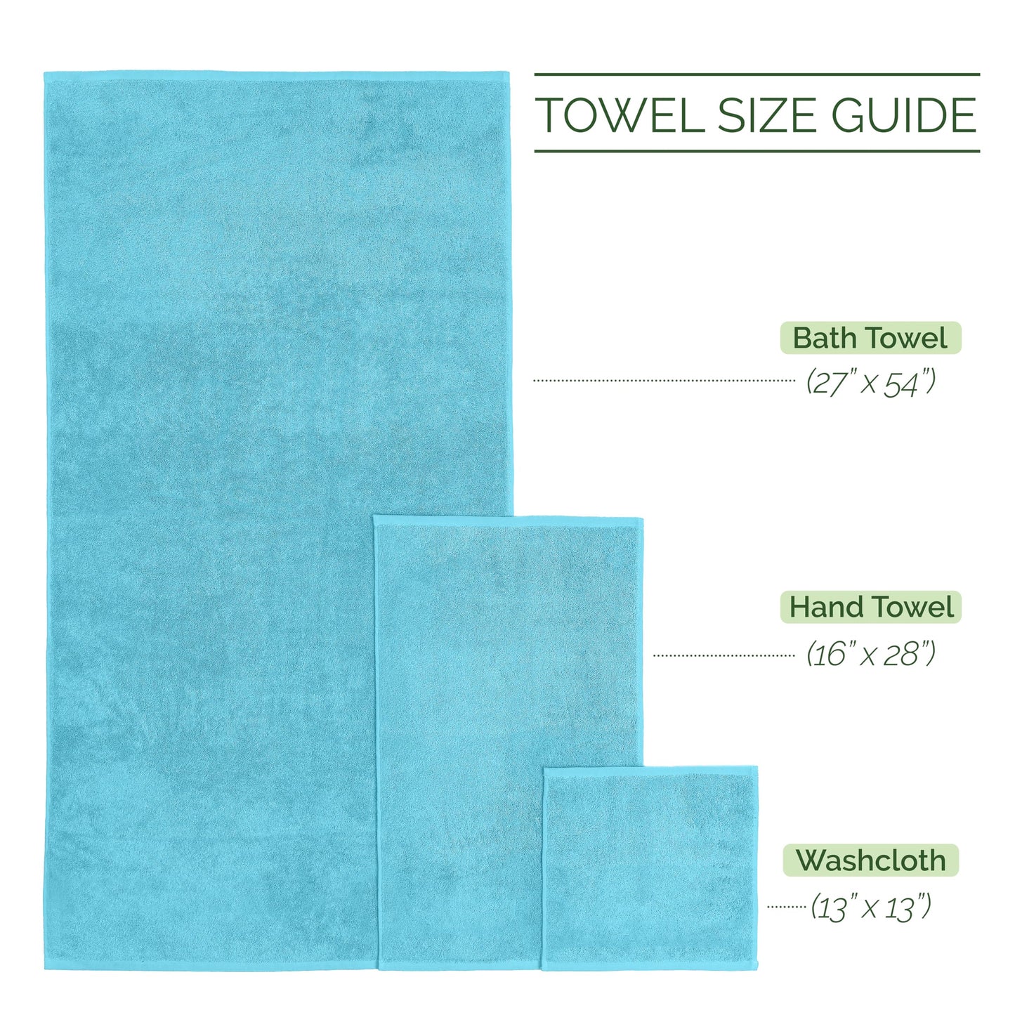 Elegant Comfort 100% Turkish Cotton Corduroy Ribbed Luxury Bath Towels 6-Piece Set, Premium Feel - Quick Dry, Highly Absorbent