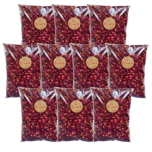 KEEP IT Wedding Confetti Eco friendly Biodegradable | 10 LITRES (100 Guests) | Dried Rose Petals Flowers | 100% Natural Confetti | Biodegradable