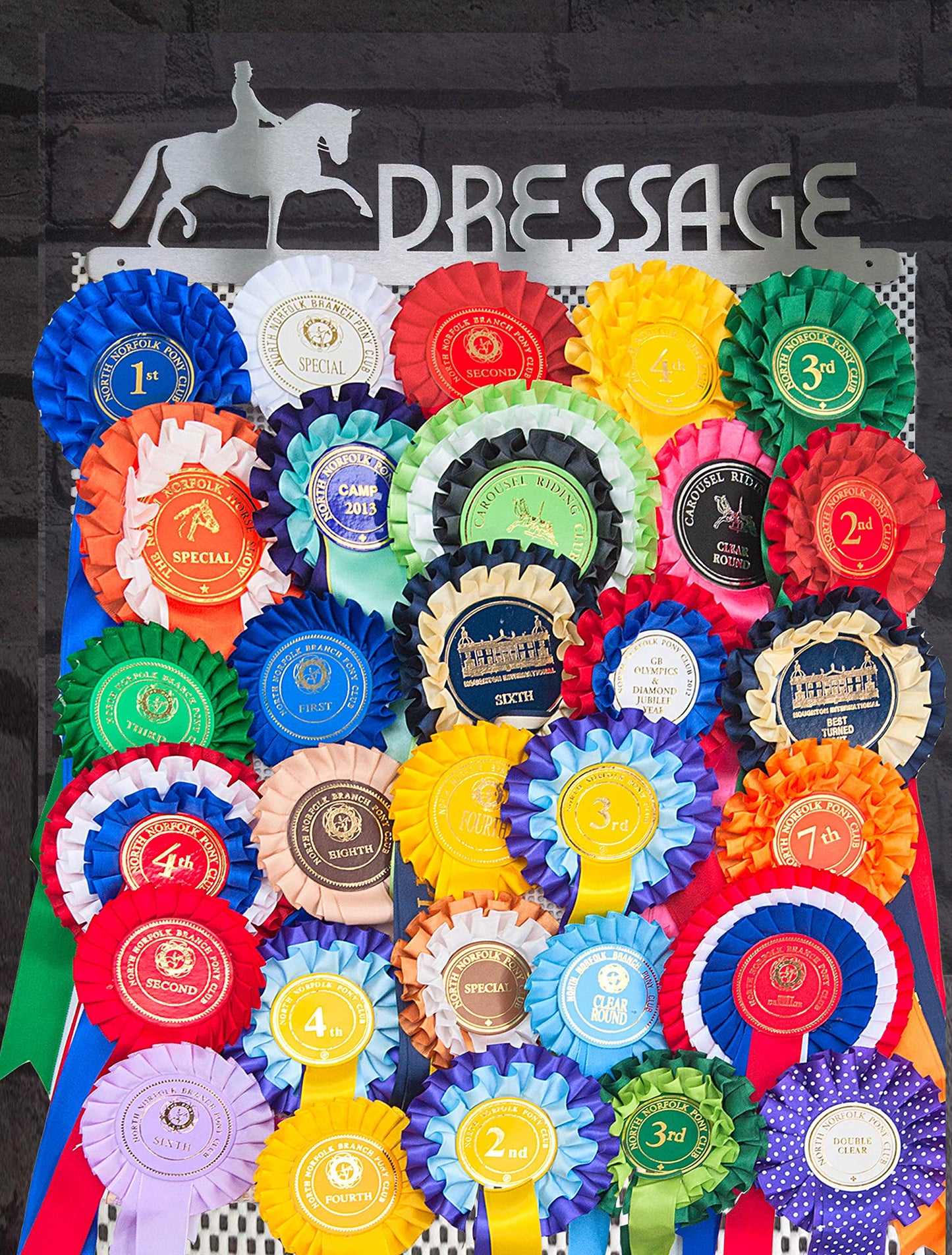 The Runners Wall Rosette Holder - Equestrian Rosette Holder - Equestrian Gift - Equestrian Rosette Display -Gift For Equestrians - Rosette Display