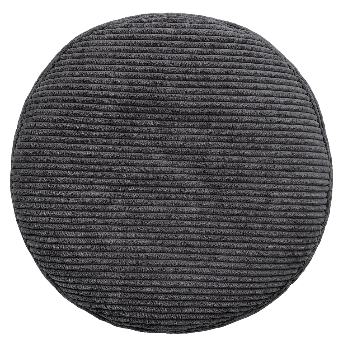 icon Milano Large Cord Bean Bag Footstool with Filling Included, Grey