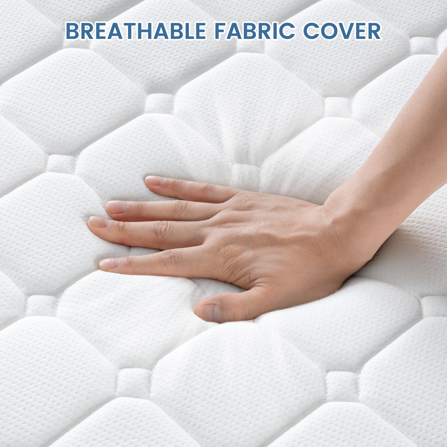 BedStory 2FT6 Small Single Mattress, Sleeping Sprung Mattress Medium Firm Bonnell Spring with Breathable Fabric Fire Resistant Barrier Skin-friendly