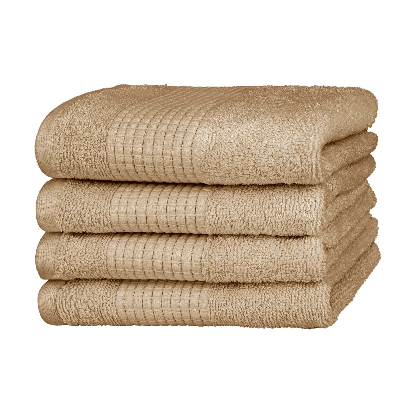 Merana Hand Towel Set, Absorbent, Soft and Lint-, Terry Towelling Guest Towel, Quality Made of Heavy Organic Cotton, 590 GSM