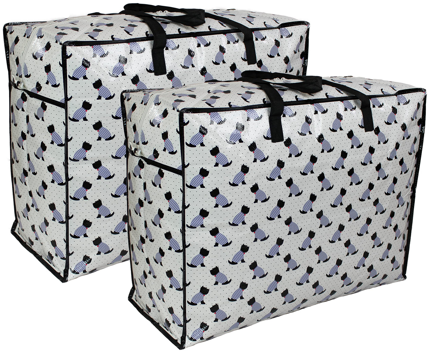Storage Bags, 65 ltr 2x Pack, Scotty Scottie Dogs Print