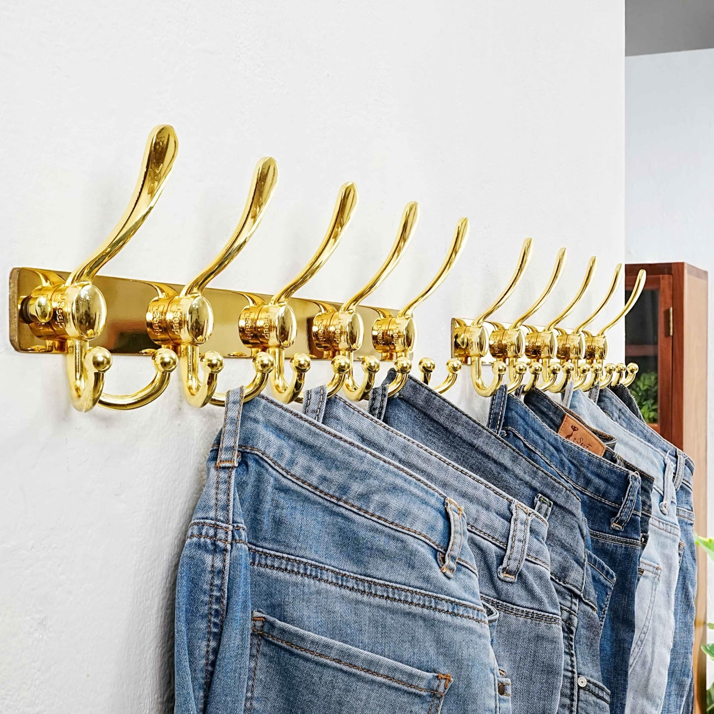 Dseap Coat Rack Wall Mount, Heavy Duty 2.5mm Base vs Flimsy 1mm, Double-Thick Solid Anti-Snap Hooks