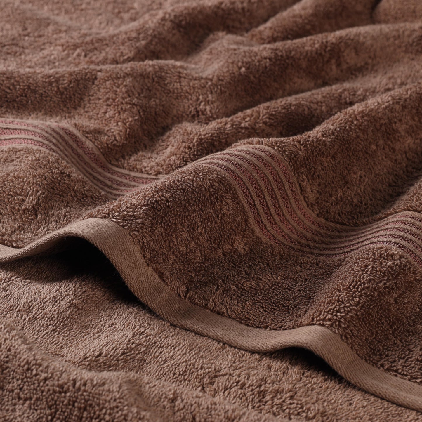 Superior, Cotton, Mocha, 6 Piece Towel Set