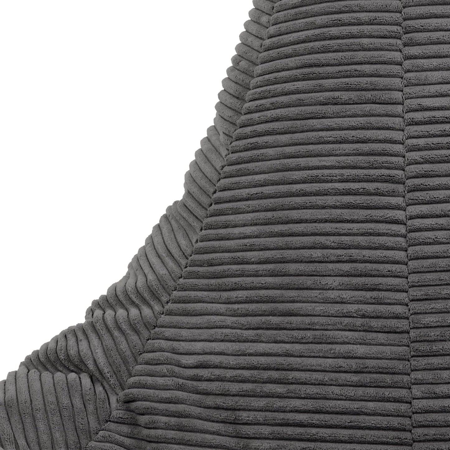 icon Dalton Cord Bean Bag & Footstool with Filling Included, Grey