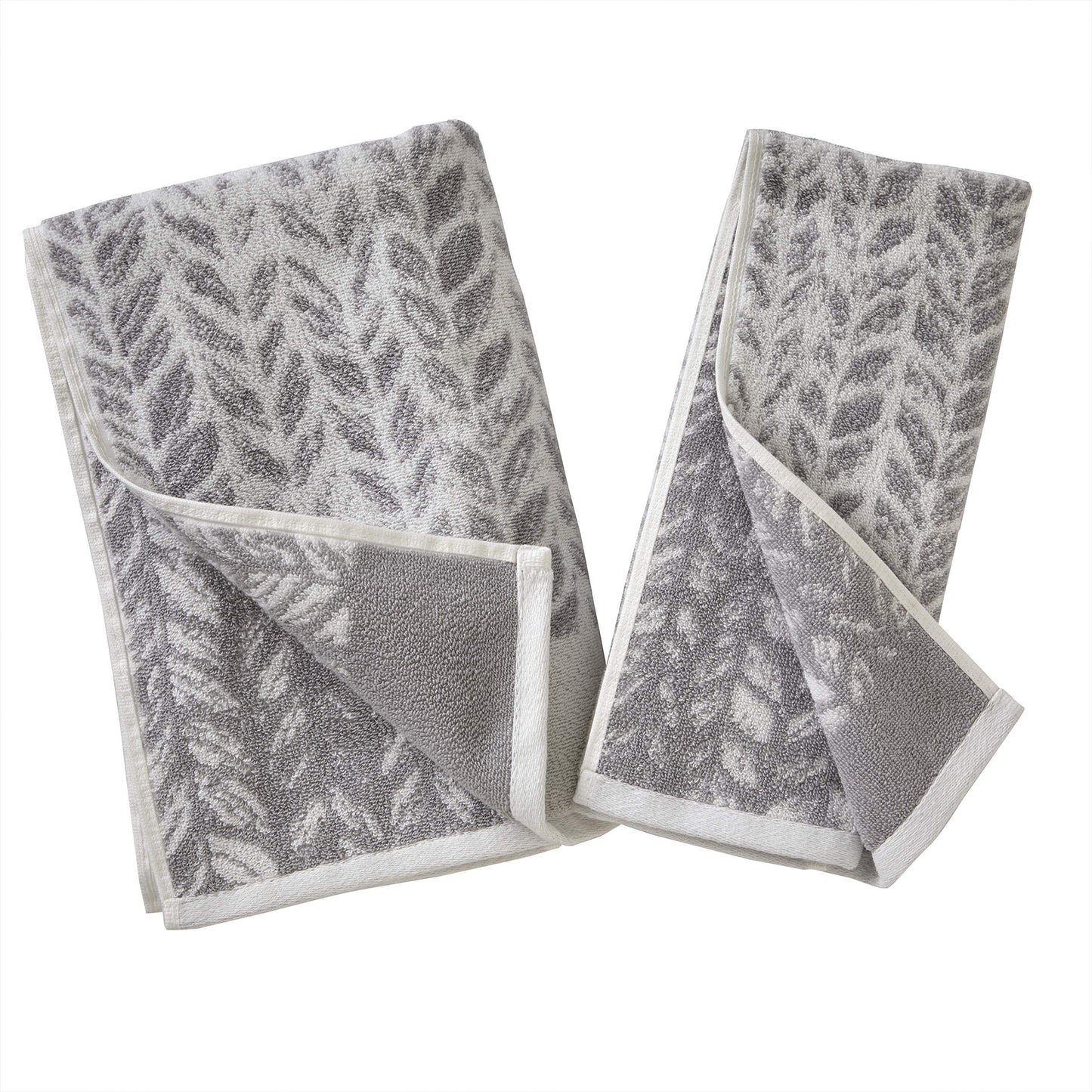 SKL Home by Saturday Knight Ltd. 100% Turkish Cotton Hand Towel Set, Gray, 16"x26"