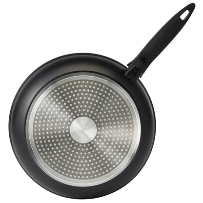 Zyliss E980107 Ultimate Non-Stick 2 x Frying Pans Set, 20cm/8in and 28cm/11in, Forged Aluminium, Black, Rockpearl Plus Non-Stick Technology, Suitable