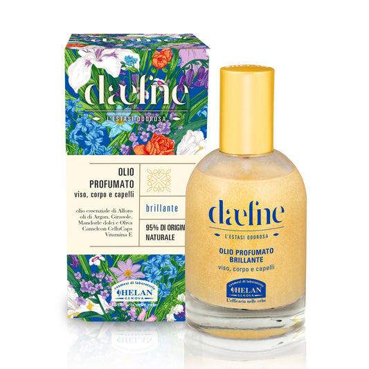 Helan Daefne - Oil for Hair, Body and Face, Dry Fragranced, Invigorating, Oil for Hair and Skin with Almond Oil, Argan Oil and Vitamin E, 100%