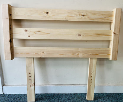 STRICTLY BEDS&BUNKS Solid Pine Headboard Natural, 3ft Single
