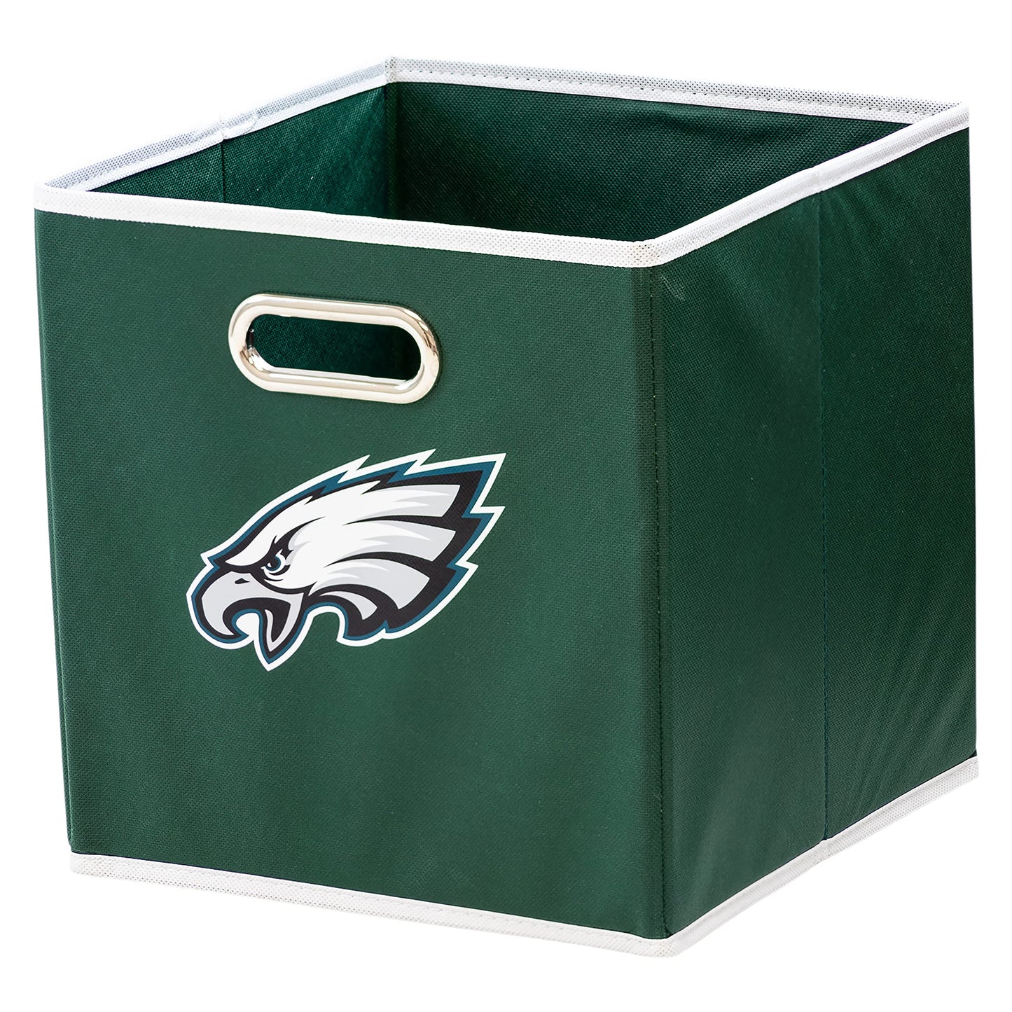 Franklin Sports NFL Philadelphia Eagles Collapsible Storage Bin - NFL Folding Cube Storage Container - Fits Bin Organizers