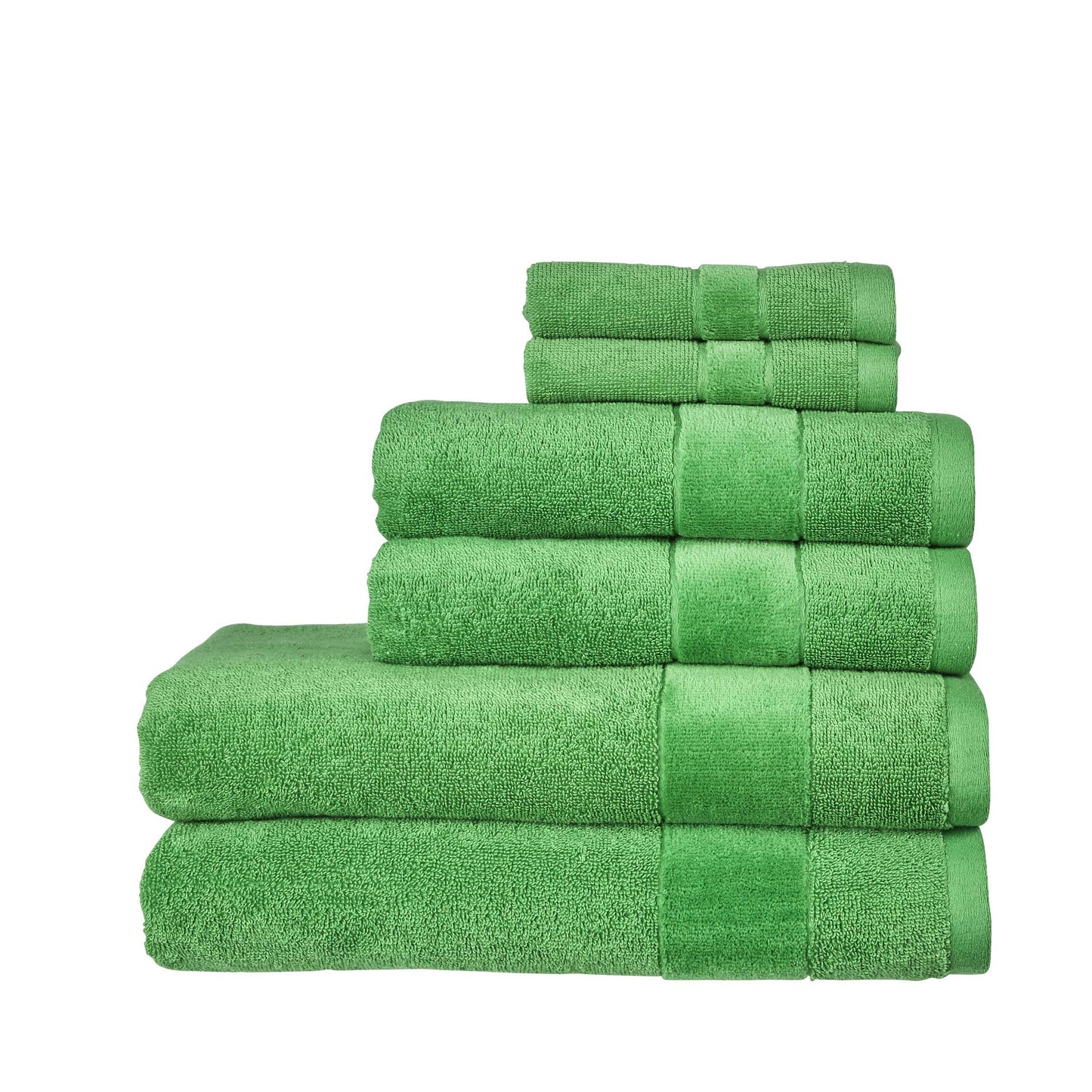 Christy Prism Bath Towel Set | 6 pieces | Vibrant Colours | 100% Turkish Cotton | Super Soft and Fluffy | Quick Dry