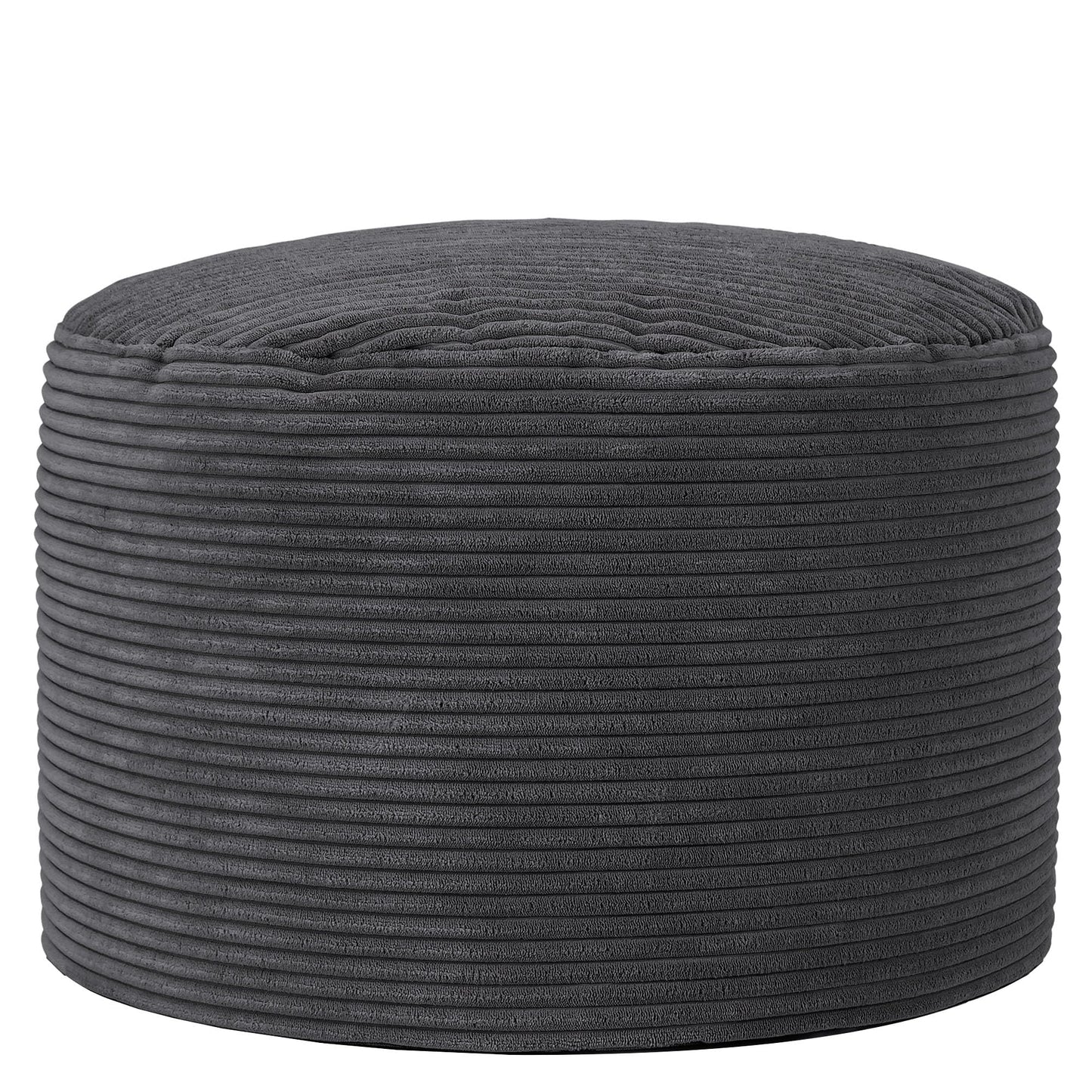 icon Milano Large Cord Bean Bag Footstool with Filling Included, Grey