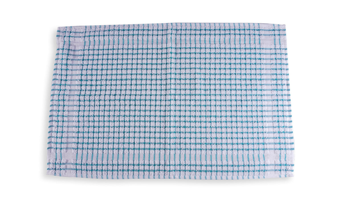 QUALITY HOME TEXTILES 100% Cotton Super Soft Terry Towelling Tea Towels with Hanging Loop