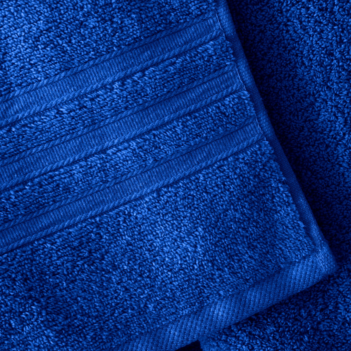 Catherine Lansfield Zero Twist Cotton 6 Piece Towel Bale Set Cobalt Blue