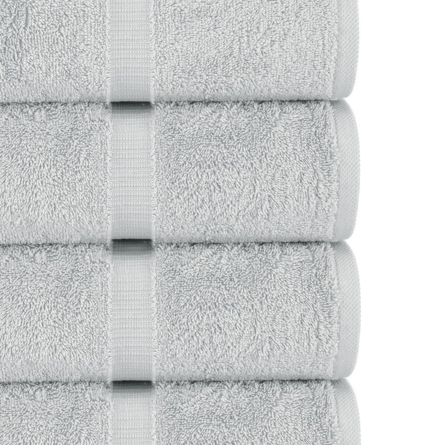 Chakir Turkish Linens |Hotel & Spa Quality 100% Cotton Premium Turkish Towels | Soft & Absorbent (Silver Gray, 6-Piece Towel Sets)