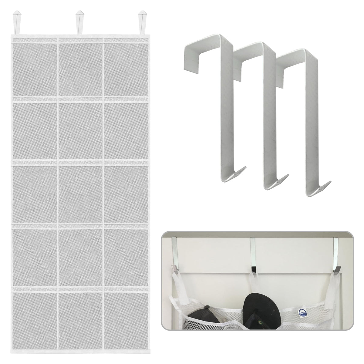 Cruise On Over The Door Organizer & Shoe Holder Fire Retardant | Mesh 15 Pocket