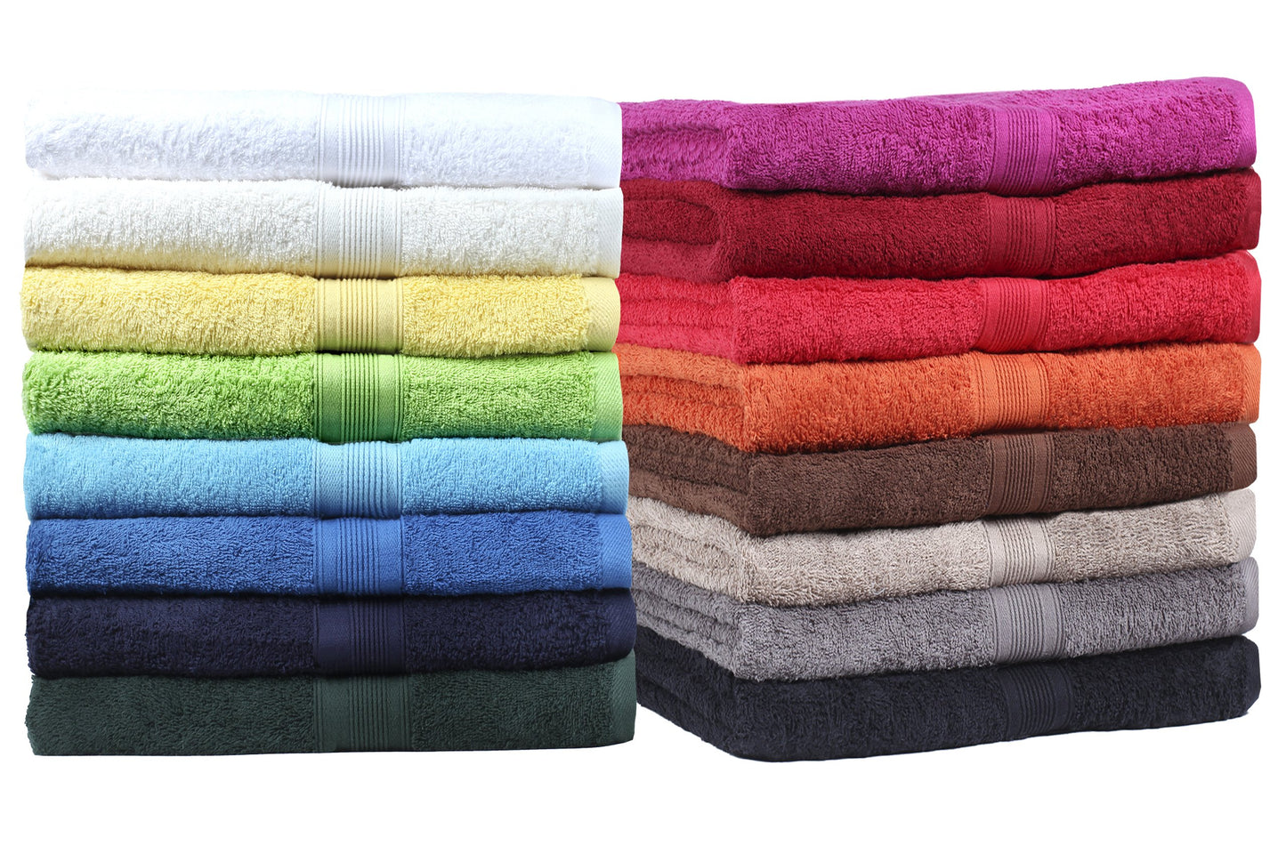 NatureMark Premium Quality Bath Towels 80 x 200 cm Pack of 2 Light Blue