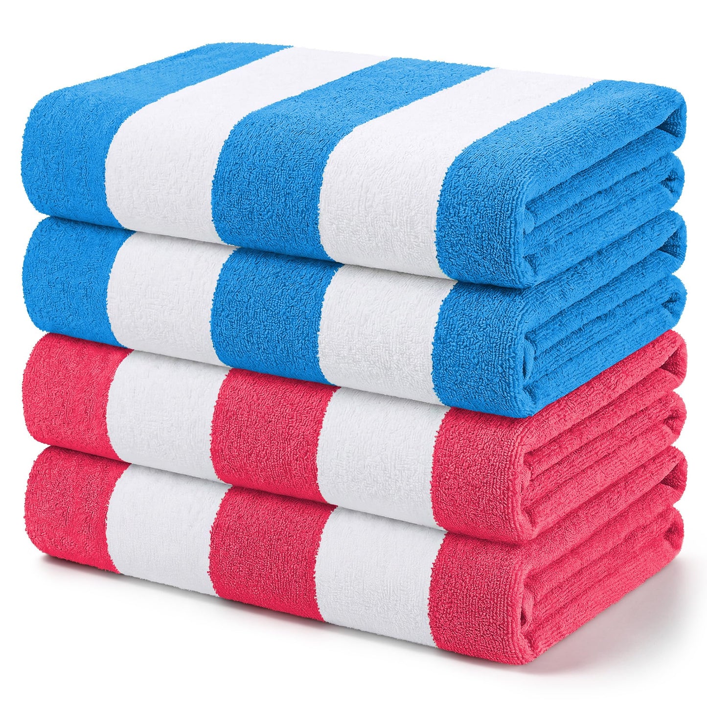 Exclusivo Mezcla 4-Pack Large Microfiber Beach Towels Set, 152x76 cm