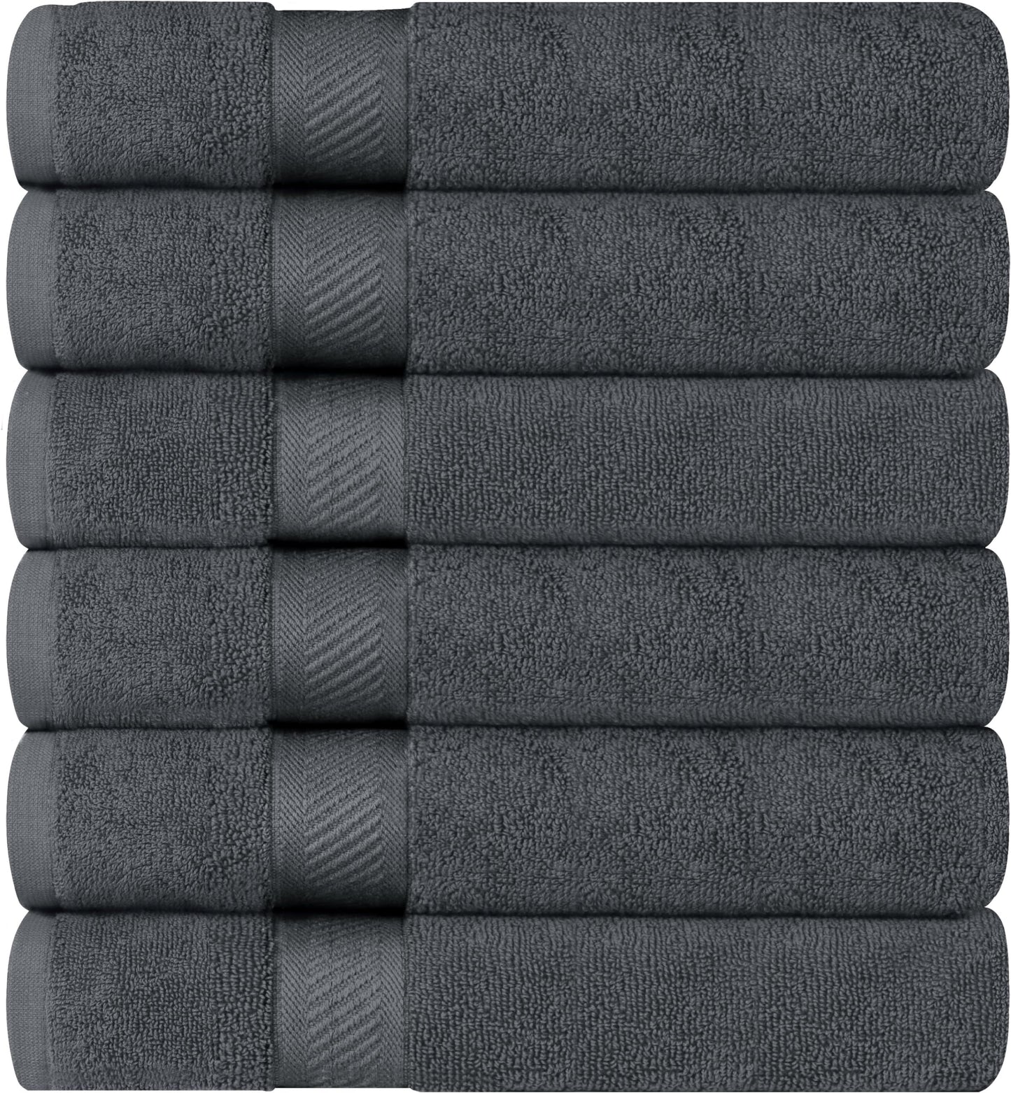 Utopia Towels 6 Pack Medium Bath Towel Set, 100% Ring Spun Cotton (24 x 48 Inches) Medium Lightweight and Highly Absorbent Quick Drying Towels