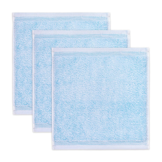 M?ve 3er set Superwuschel soap cloth 30 x 30 cm made of 100% cotton, aquamarine