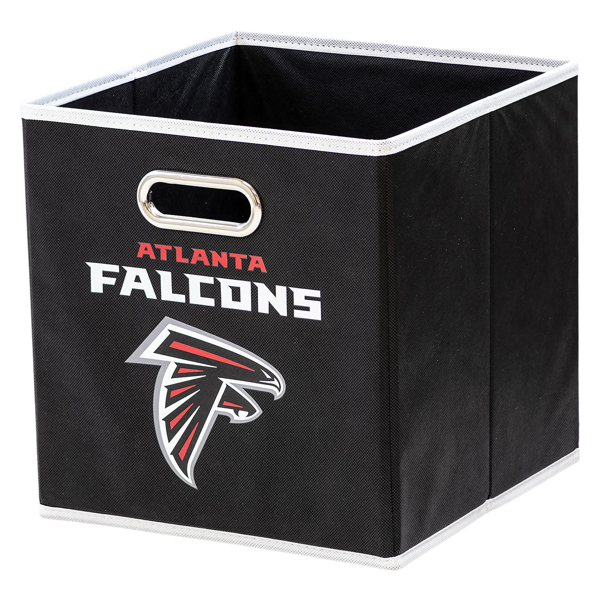 Franklin Sports NFL Atlanta Falcons Collapsible Storage Bin NFL Folding Cube Storage Container Fits Bin Organizers Fabric NFL Team Storage Cubes One