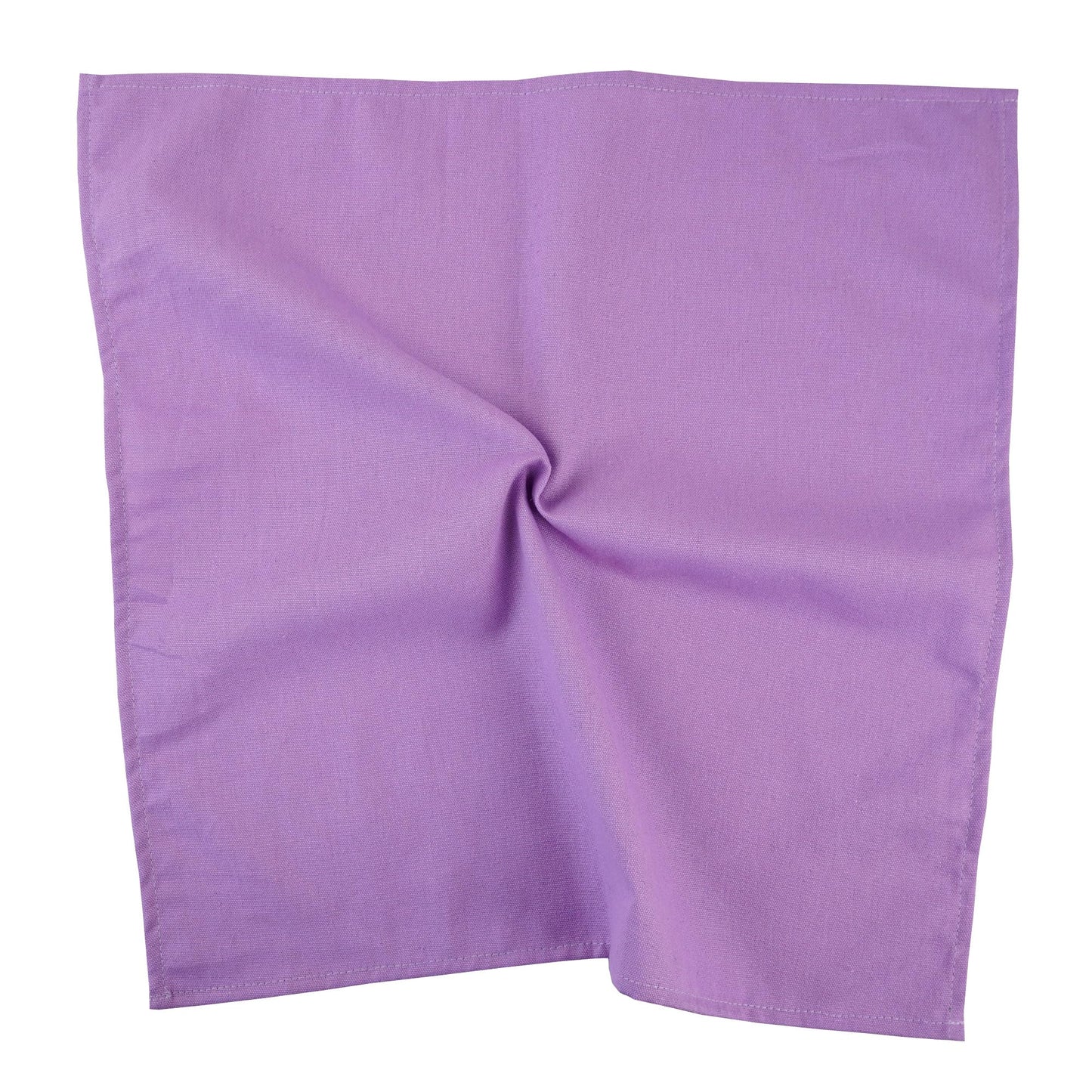 Solid Color Cotton Blended Dinner Cloth Napkins - Set of 12 (17 x 17 inches) - For Events & Home Use (Lavender)