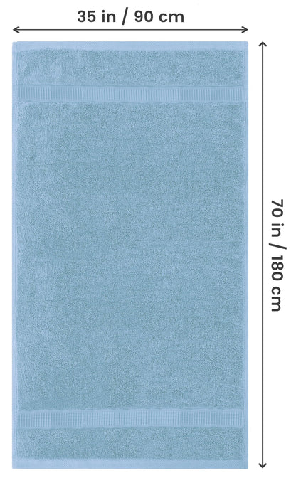 Utopia Towels - Premium Jumbo Bath Sheet 90 x 180 cm, 2 Pack - 100% Ring Spun Cotton Highly Absorbent and Quick Dry Extra Large Bath Sheet