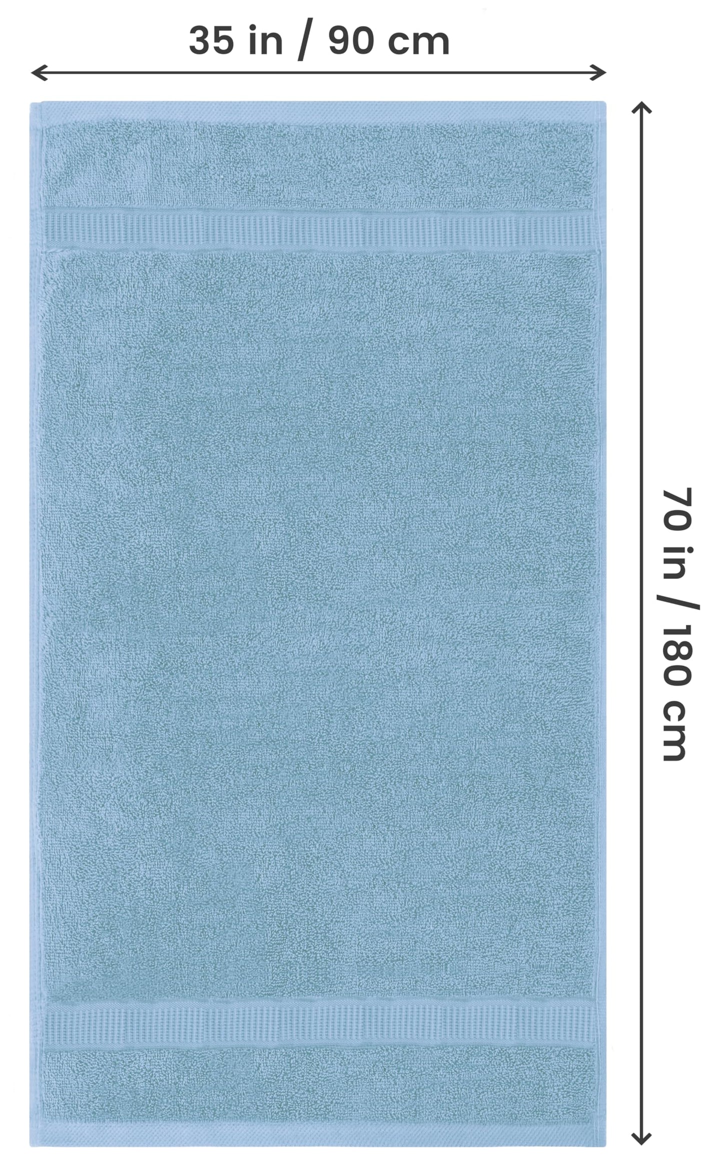 Utopia Towels - Premium Jumbo Bath Sheet (90 x 180 cm, 2 Pack) - 100% Ring Spun Cotton Highly Absorbent and Quick Dry Extra Large Bath Sheet