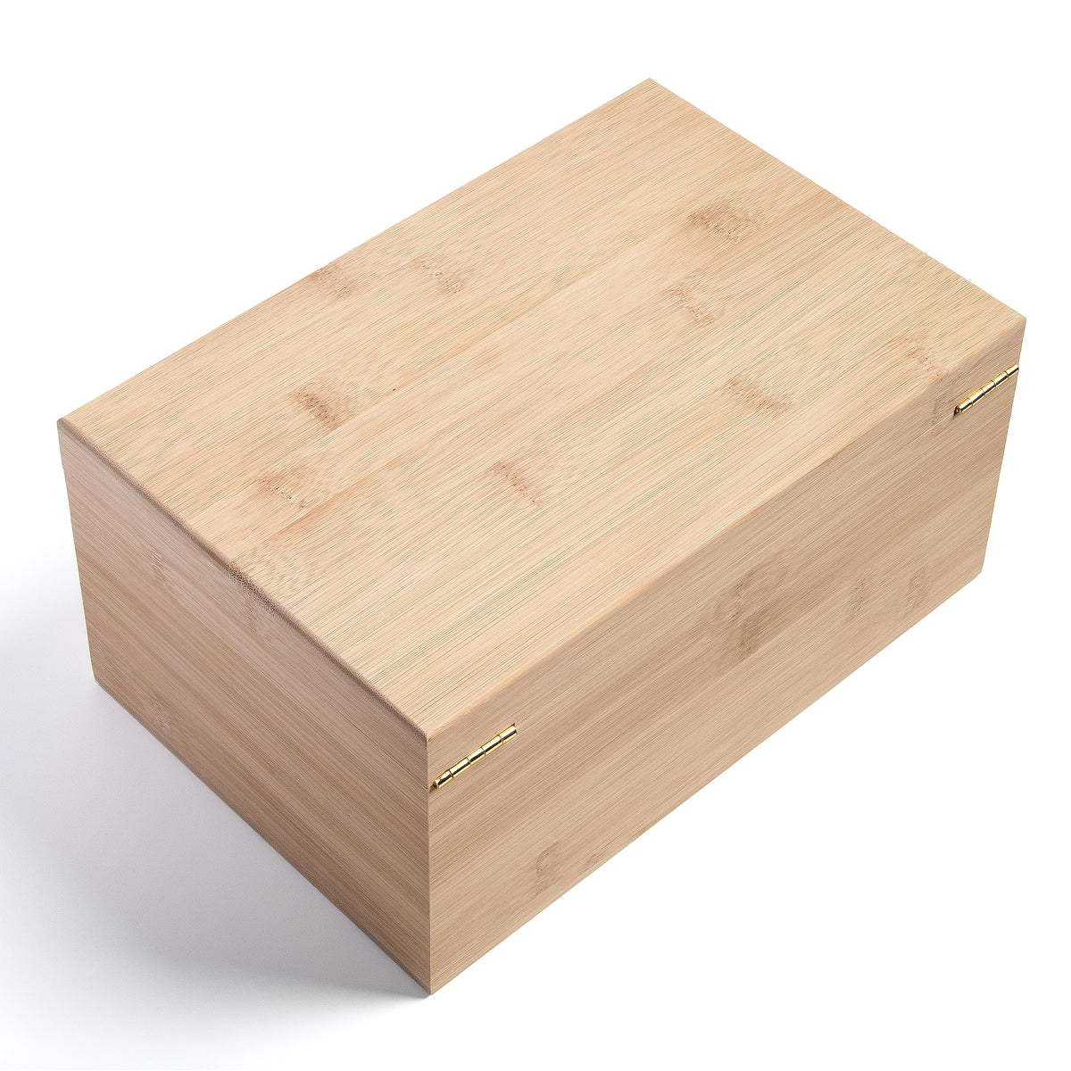 CALI Large Bamboo Stash Storage Box - 27cm x 13cm x 18cm Natural