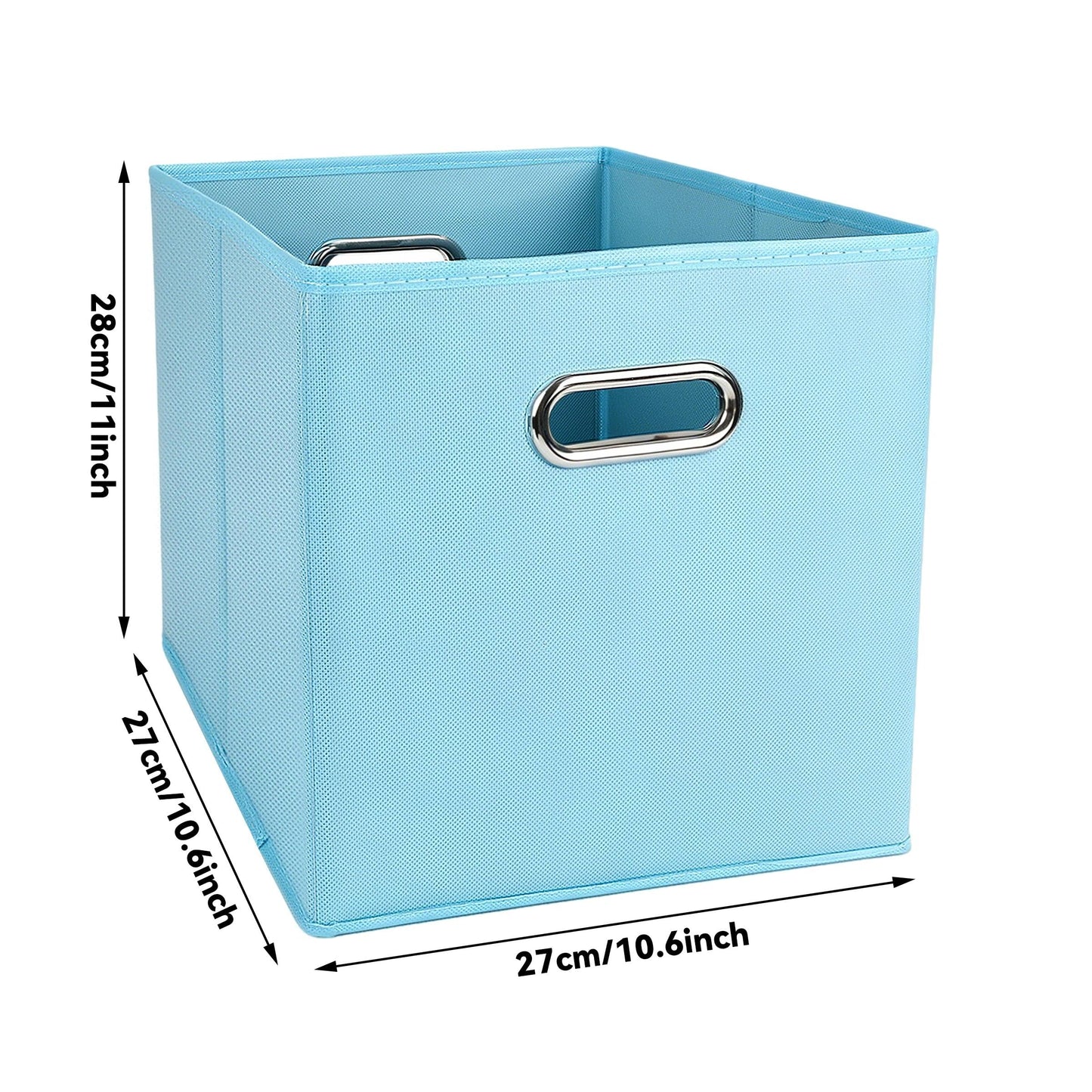 LUKDNEEY 3PCS Cube Storage Boxes, Foldable Fabric Storage Cubes