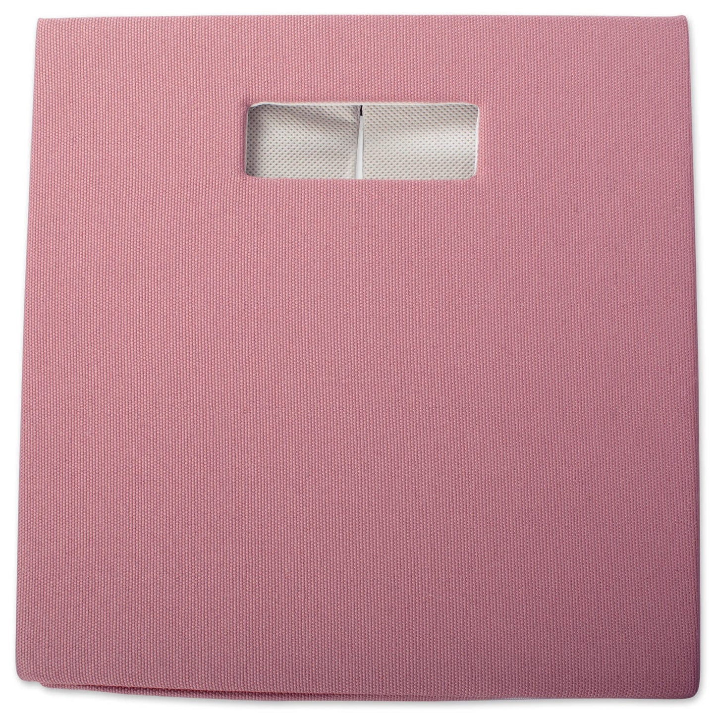 DII Hard Sided Collapsible Fabric Storage Container for Nursery, Offices, & Home Organization, (13x13x13") - Solid Rose