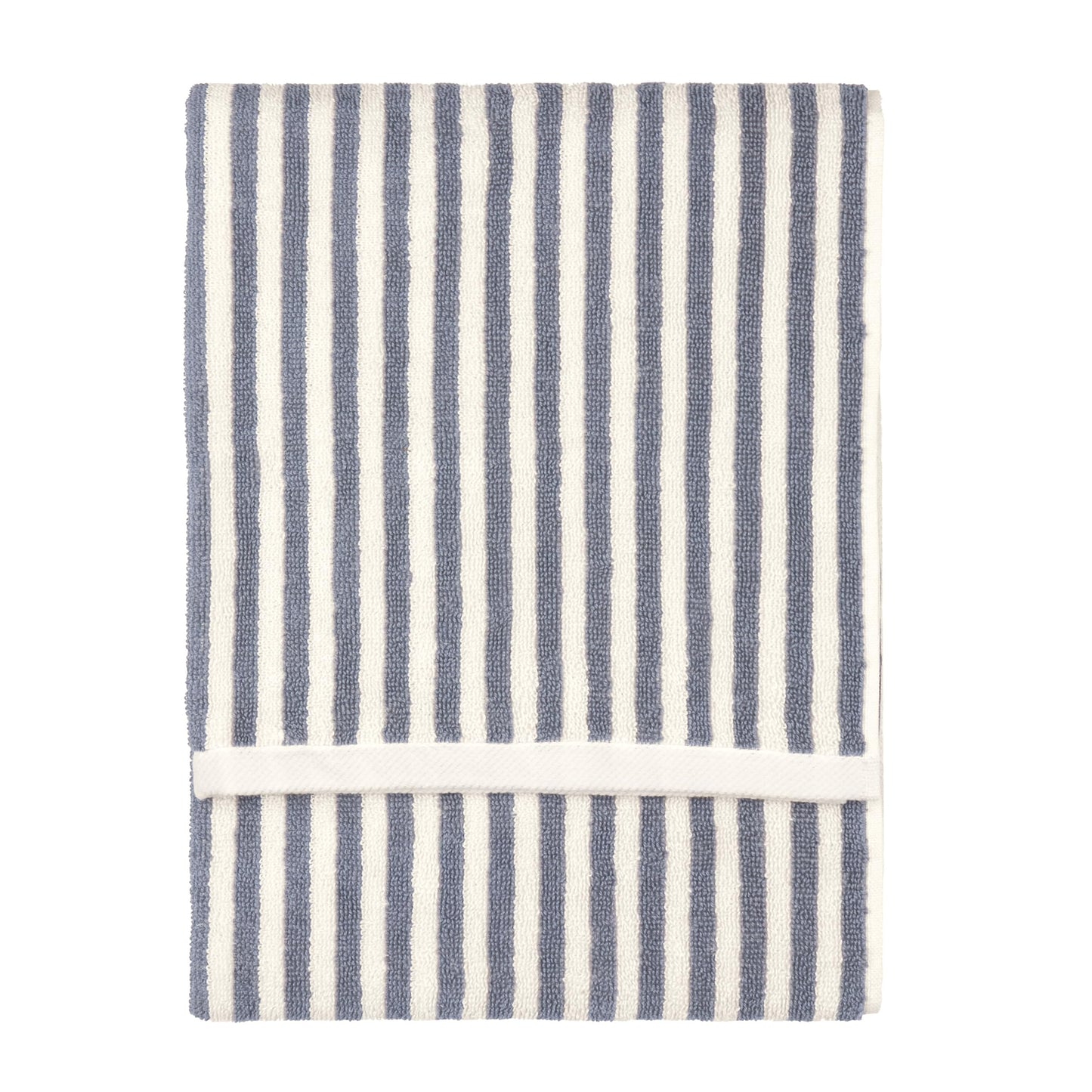 Yard Hebden Striped Cotton Terry Hand Towel (Mineral Blue, 50 x 100 cm)