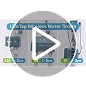 LinkTap D1 Wireless Water Timer & Gateway - 2 Zone Smart Hose Tap Timer, Built-in Flow Meters, Real-Time Fault Detection & Notification, Weather Adaptive, Better Range Than WiFi, IP66, 2-Year Warranty