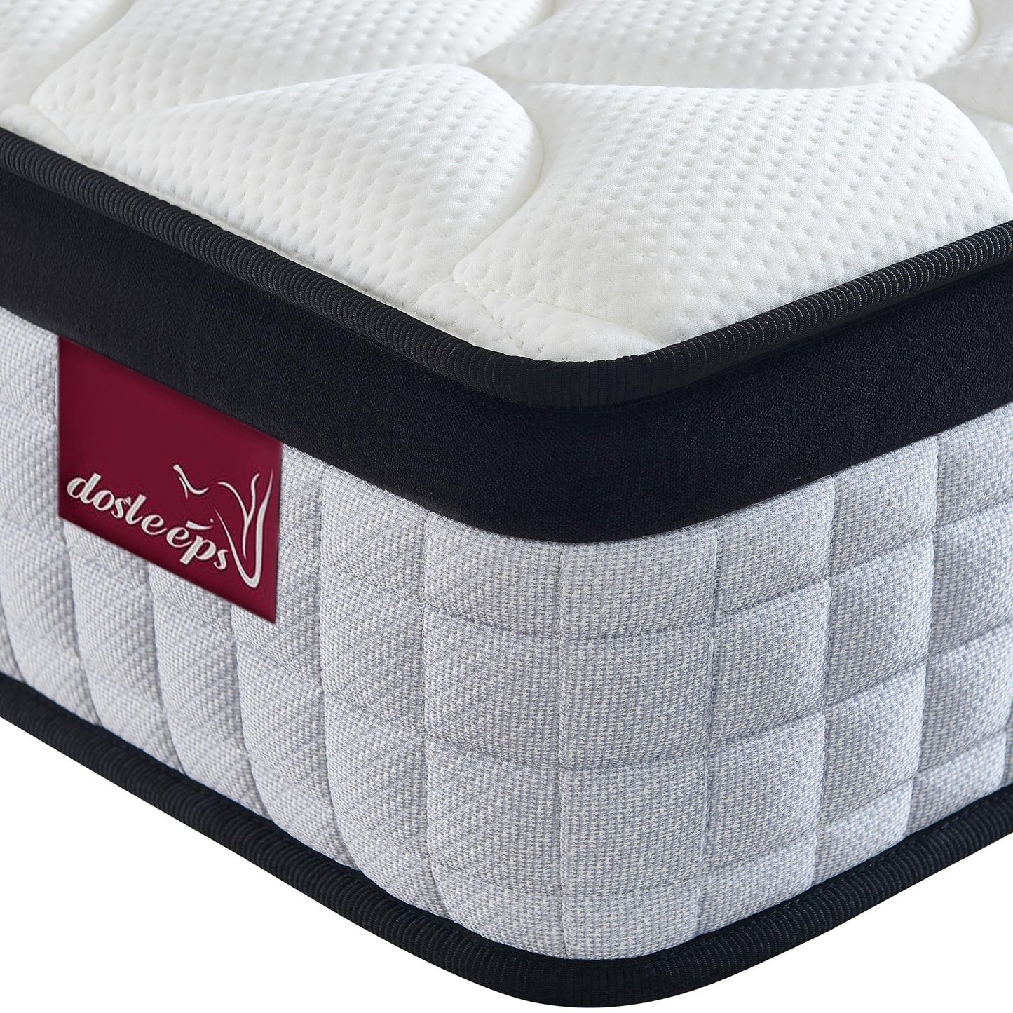 dosleeps Single Mattress 3FT,10 Inch Extra Thick 9-Zone Orthopedic Mattress with Memory Foam & Pocket Springs and 3D Breathable Fabric- Motion