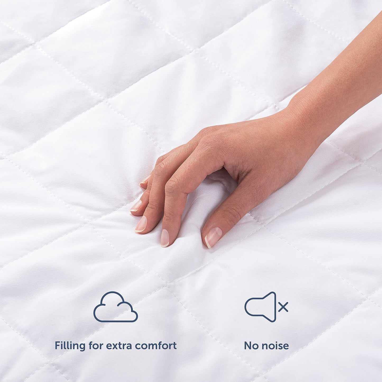 Blumtal 100% WATERPROOF & QUILTED Mattress Protector - Anti Allergy, Bed Bug Protection, Deep Mattress Cover – Double Size, Deep (135 x 190 x 30)