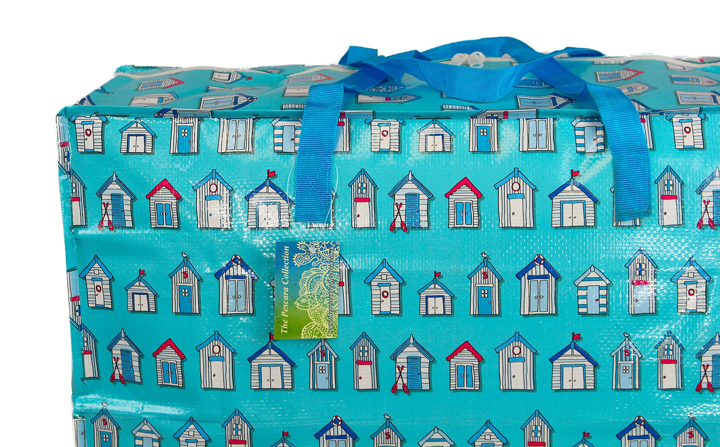 Extra Large Storage Bags, 65 ltr, Blue Beach huts