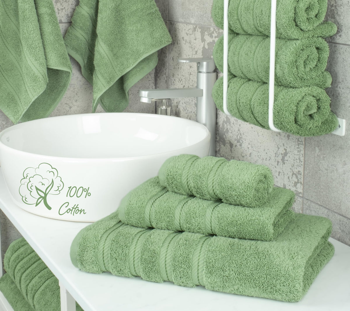 American Soft Linen Turkish Cotton Bath Towel Sets in Styles, Maximum Softness & Absorbency, Hotel and Spa Quality