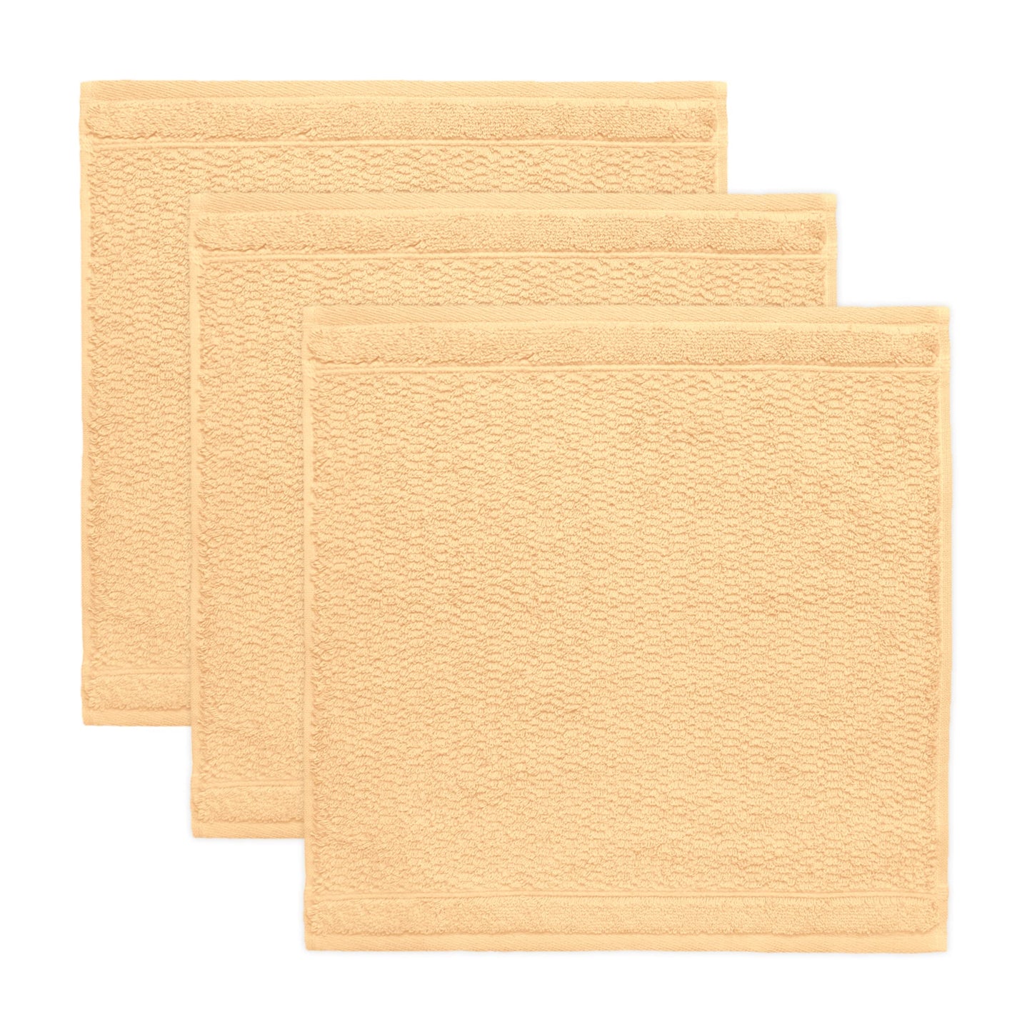 Frottana Pearl soap cloth 30 x 30 cm made of 100% cotton, maize 3er set
