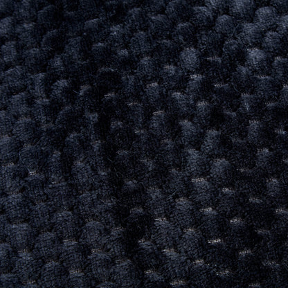 Sleepdown Waffle Fleece Thermal Warm Cosy Super Soft Duvet Cover Quilt Bedding Set with Pillow Cases - Double 200cm x 200cm - Black