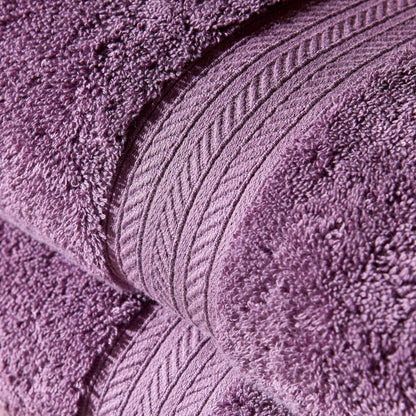 Christy Renaissance 2 Hand Towels Set | Berry Purple | 100% Egyptian Cotton Pile | Luxuriously Soft and Super Absorbent | 675 GSM