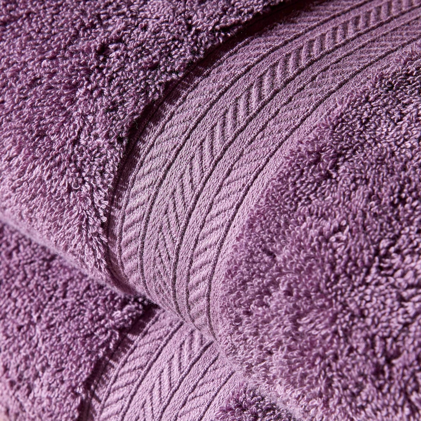 Christy Renaissance 6 Piece Towel Set | Berry Purple | 100% Egyptian Cotton Pile | Luxuriously Soft and Super Absorbent | 675 GSM