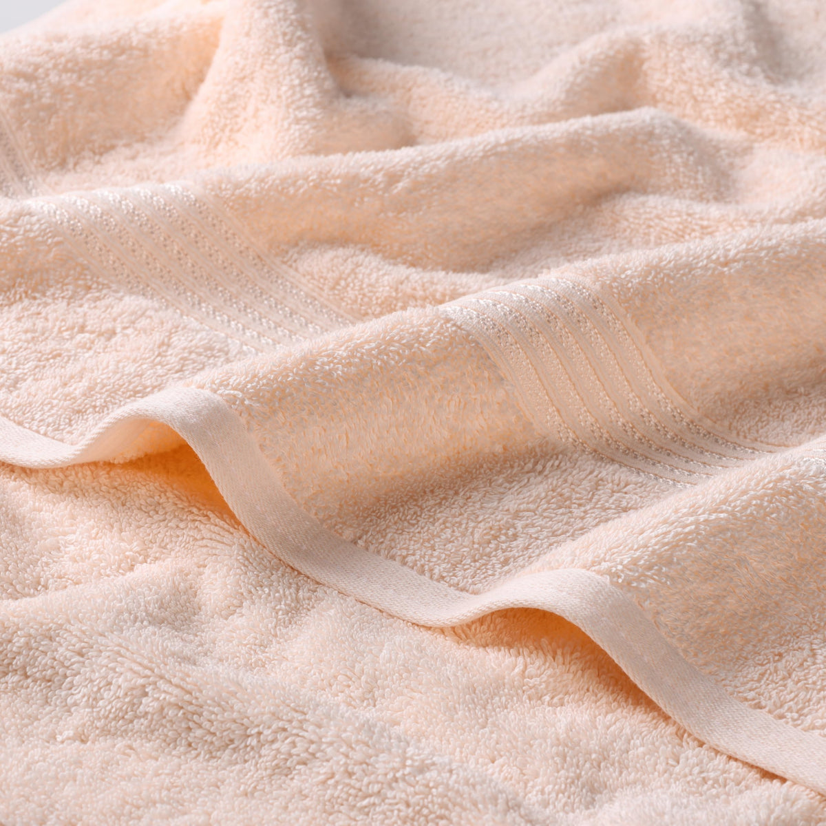 Superior Face Towel Set, Egyptian Cotton, Peach, 10-Piece