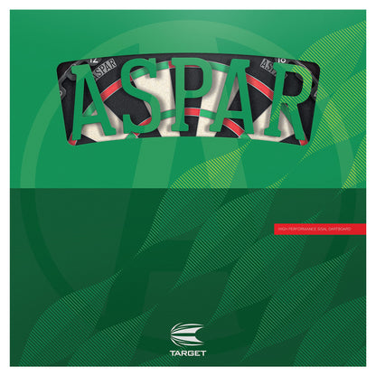 Target Darts Aspar Dart Board | Steel Tip Dartboard with Self Recovering Sisal Bristles & Rotational Score Ring | Thin Wire Regulation Competition