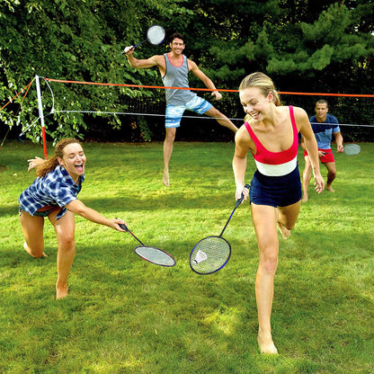 Keehoo Badminton Rackets Set of 2/4 for Adults Kids Family Garden Sports,Beach Camp Games,Including Racquets,Shuttlecocks & Carry Bag