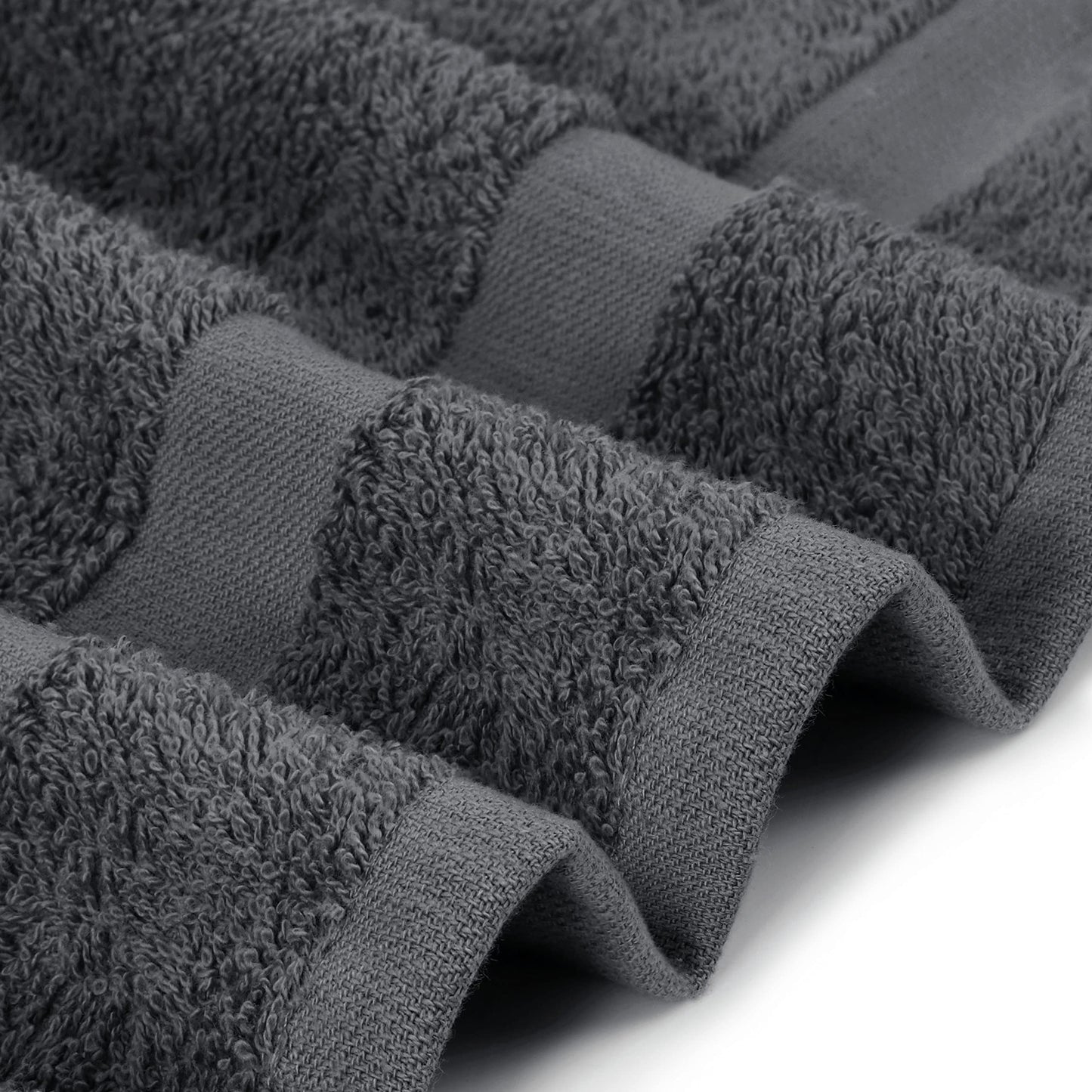 Utopia Towels Grey Salon Towels, Pack of 24 (Not Bleach Proof, 16 x 27 Inches) Highly Absorbent Towels for Hand, Gym, Beauty, Hair, Spa