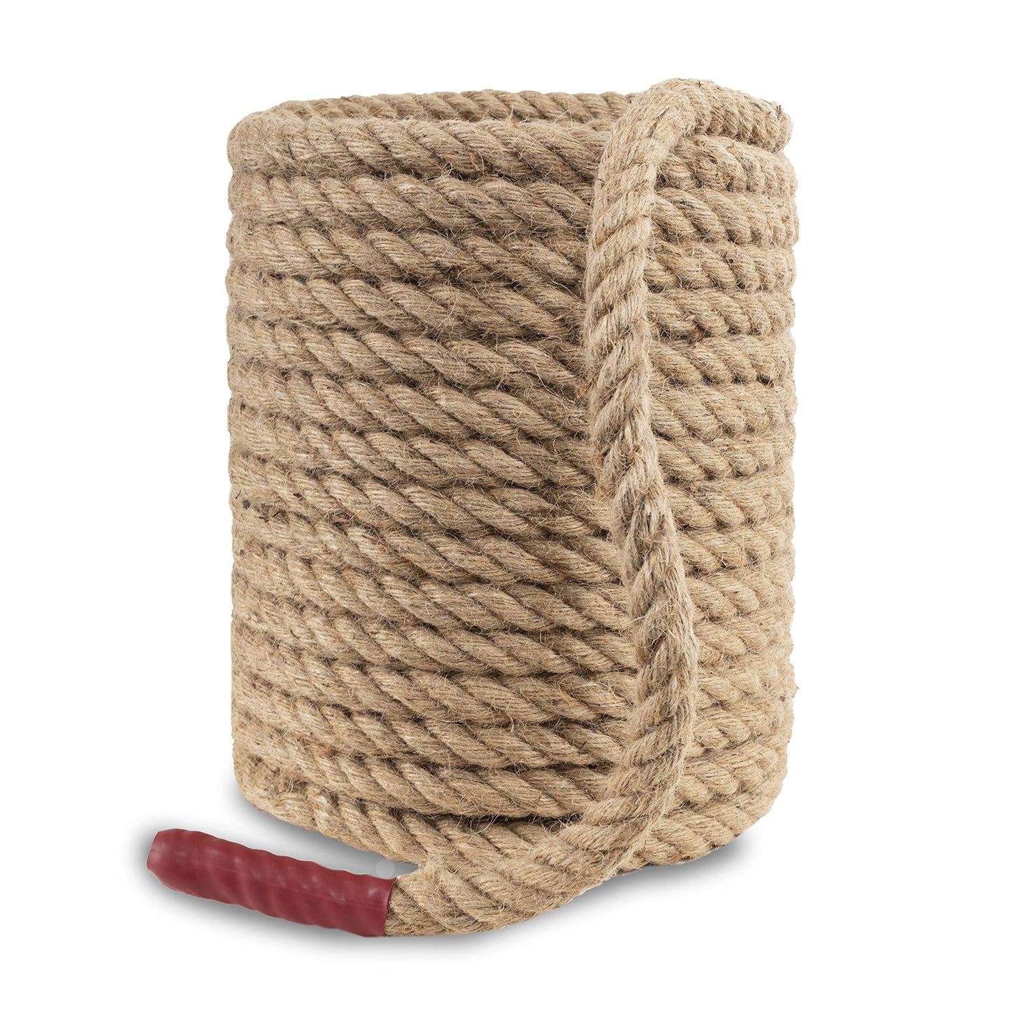 EMEKIAN 30mm Natural Thick Jute Rope, 30M Twisted 4 Strand Fiber Hemp Rope, Strong Jute Twine String for Gardening, Craft, Bundling, Camping,
