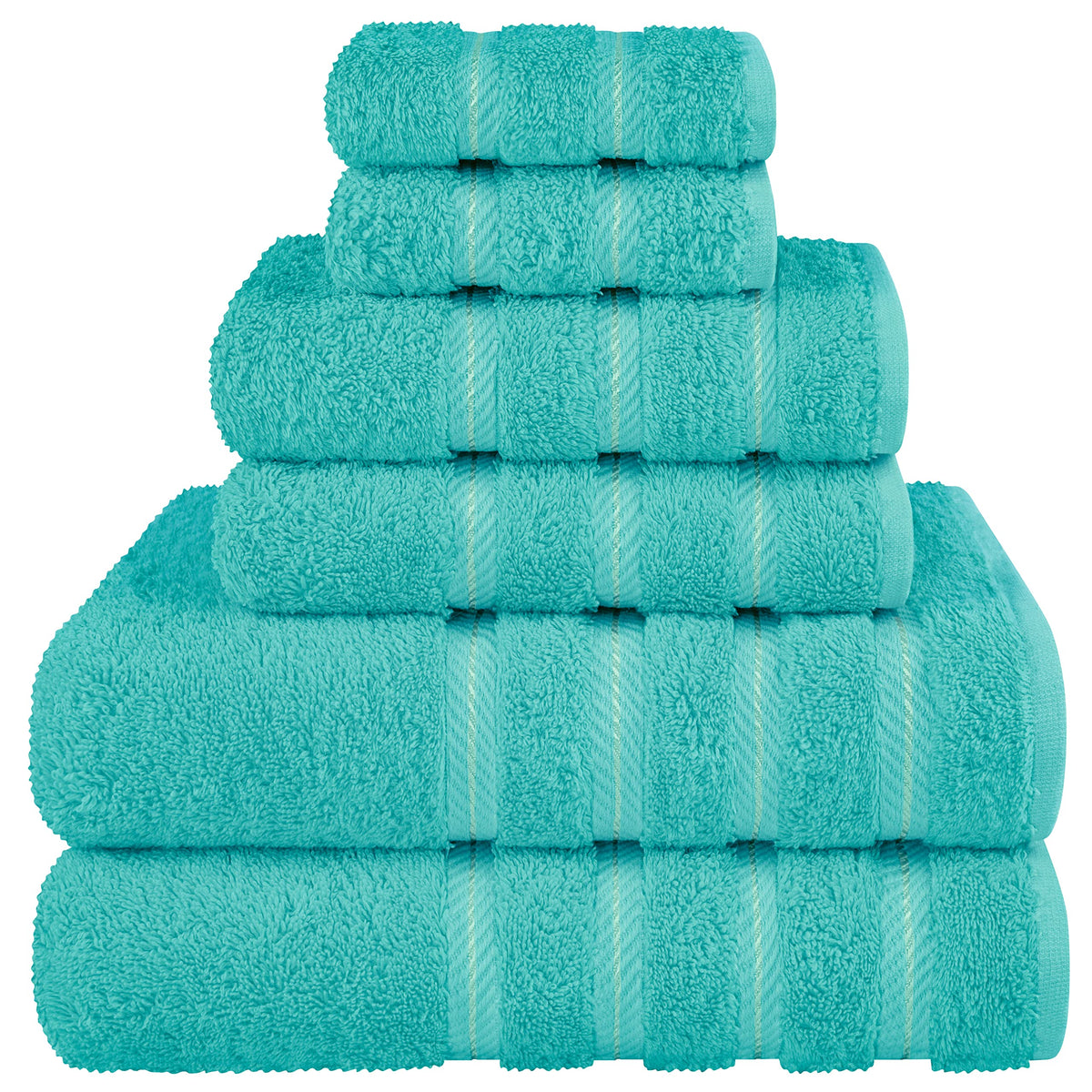American Soft Linen Premium, Luxury Hotel & Spa, 6 Piece Towel Set, Turkish Cotton for Maximum Softness and Absorbency, Worth $78.95